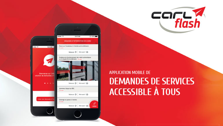 CARL Flash : Application mobile de demandes de services