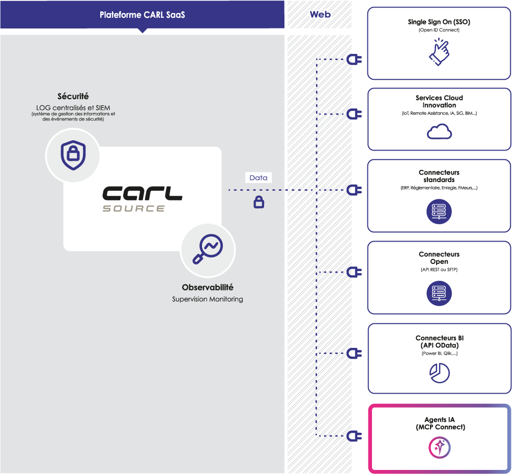 Schéma CARL SOURCE - SaaS Connecteurs